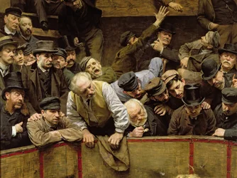 Der Hahnenkampf, 1889, Detail von 26285